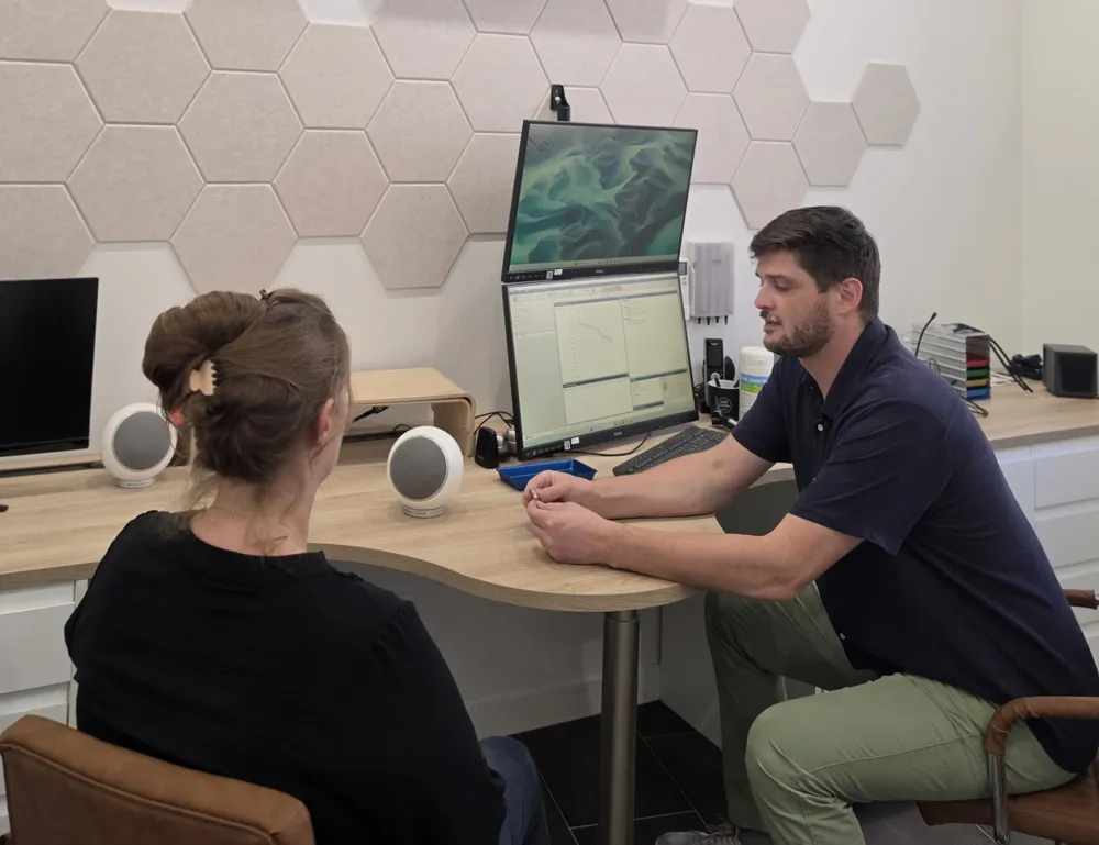 Bilan auditif en cabine avec l'audioprothésiste à Anse